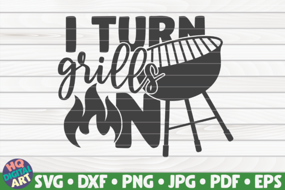 I Turn Grills on Barbecue Quote Embroidery Review
