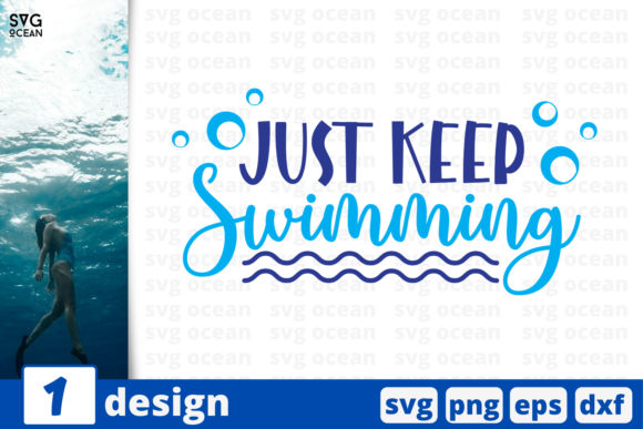 Just Keep Swimming Quote Embroidery Review